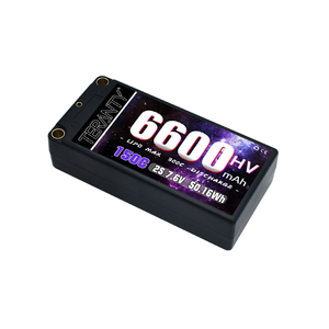 RC Lipo 6600Mah 2S 7.6V Hv 로우 프로파일 하드케이스 쇼티 Lipo 배터리 5.0mm 총알 부어 레이싱 Rc 자동 부팅 150C 7.6V 배터리 - Product Image 4