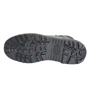 Bottes mi-hautes noires TSB21 en cuir pleine fleur de vache avec semelle extérieure moulée par injection, toutes saisons, unisexe, vente en gros - Product Image 6