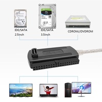 Cable adaptador de disco duro Hdd para Pc y portátil, convertidor Usb 2,0 IDE Sata 2,5 de 3,5 pulgadas