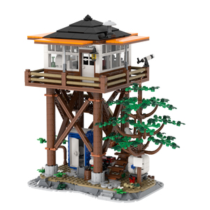 MOC4184 City Series DIY Forest Watchtower <strong>Model</strong> 1199Pcs Assemble Plastic Building Blocks <strong>Architecture</strong> Christmas Gifts Kids Toys - Product Image 1