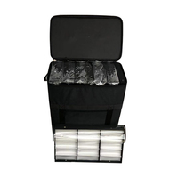 Valise à lunettes optiques Shinetai No MOQ en Oxford noir à 180 grilles, avec roulettes, pour lunettes de soleil et lunettes de vue, présentoirs à lunettes