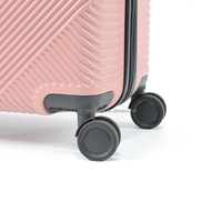 Ensemble de 3 valises de voyage à roulettes rigides, légères, durables, étanches, en ABS et polyester, motif dessin animé, vente en gros