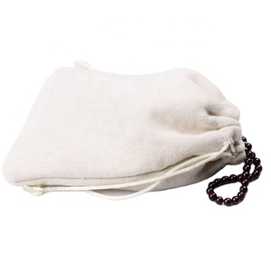 FANXI Sacs de rangement et pochettes cadeaux en lin pour bijoux, faits main, avec intérieur en velours, pour bagues, bracelets et colliers - Product Image 3