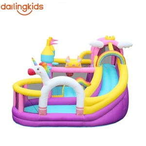 Toboggan gonflable pour enfants DarlingKids, petit château avec toboggan, structure de divertissement gonflable pour enfants - Product Image 2