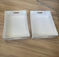 Boîte de rangement pliable en polypropylène ondulé en forme d'avion, en plastique PP, vente directe usine