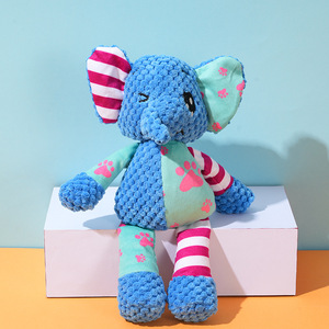 Jouet à mâcher <span class=keywords><strong>pour</strong></span> <span class=keywords><strong>chien</strong></span> en peluche éléphant, résistant aux morsures, apaisant, compagnon <span class=keywords><strong>pour</strong></span> chiot, design Corgi à poils dorés, fournitures <span class=keywords><strong>pour</strong></span> animaux de compagnie - Product Image 1
