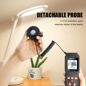 RuoShui 1010D Digital Light <b>Meter</b> Max 200,000Lux Luxmeter Luminance <b>Lux</b> Fc Test Illuminometers Photometer Auto LCD Illuminometer - Product Image 2