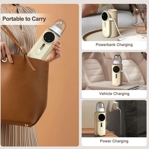 Chauffe-biberon portable USB avec housse en tissu ABS, chauffe jusqu'à 55°C, sans fil, idéal pour les voyages - Product Image 3