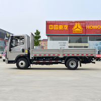 Camion à plateau plat léger HOWO 4X2 150HP, cuve de chargement 4200x2050x400mm, 6 roues, pour le transport de chantier et logistique