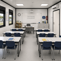 Offre Spéciale : Maison Conteneur 20 pieds à Panneaux Sandwich – Appartement, Poste de Garde, Cabine de Sécurité pour Chantier, Résistant au Vent et à la Rouille, Durable