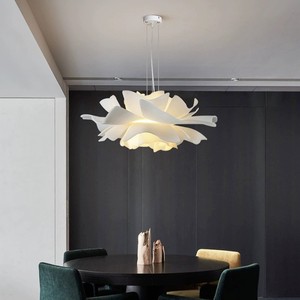 <span class=keywords><strong>Lustre</strong></span> en forme de <span class=keywords><strong>plume</strong></span> de pin de style nordique, design moderne et simple pour <span class=keywords><strong>chambre</strong></span> à coucher, salle à manger, bureau, suspension moyenne avec base E26 - Product Image 3