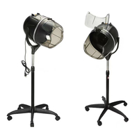 Sèche-Cheveux Professionnel sur Pied pour Salon avec Capot Réglable et Roulettes, Idéal pour Utilisation Extérieure