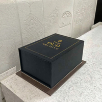 Boîte cadeau rigide personnalisée réutilisable avec fermeture magnétique, estampage à chaud bronzé, insert en mousse EVA velours, boîte avec logo personnalisé