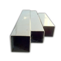 Tube carré en acier inoxydable 304 BA poli miroir, soudé, creux, pour main courante, support solaire, décoration architecturale, cadre