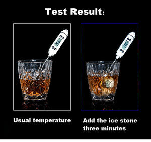 Bar riutilizzabile Bourbon Bullet Cool Men presenta in granito agghiacciante Cocktail rock pietre di whisky Set regalo cubetto di ghiaccio con scatola di legno - Product Image 2