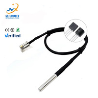 Sensor Suhu Digital Ds18b20 Stainless Steel Tahan Air67 DS18B20 dengan Konektor RJ9 4p4C