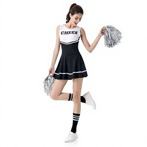 Costume de cheerleading professionnel pour femmes, ensemble d'uniformes personnalisés, jupe en polyester, tissu respirant - Product Image 1