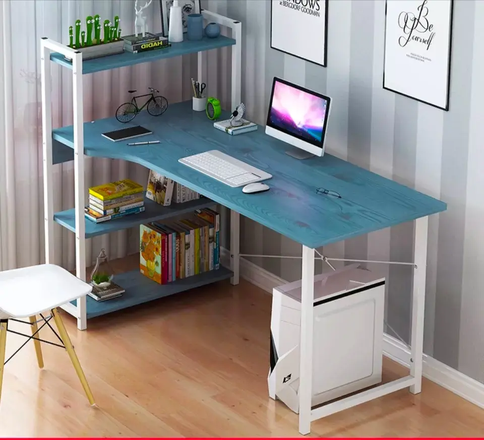 Mesa de madeira para computador, tamanho personalizado, tamanho simples, desmontável, mesa de escritório