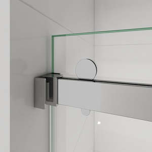 Puerta de Baño Pivotante de Vidrio Templado de Alta Calidad Exceed 2025 con Marco de Diseño Rectangular para Uso <span class=keywords><strong>en</strong></span> Hoteles, <span class=keywords><strong>Mampara</strong></span> para <span class=keywords><strong>Bañera</strong></span> y Ducha - Product Image 5