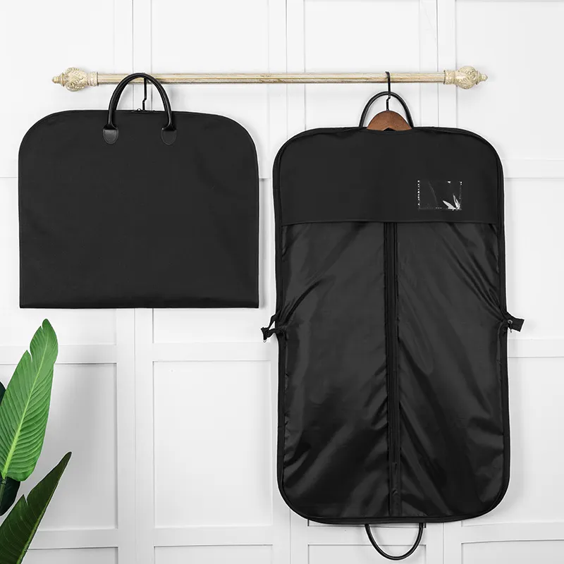 High-end luxury Oxford suit bag business travel suit dust bag fashionable zippered jacket storage handbag
