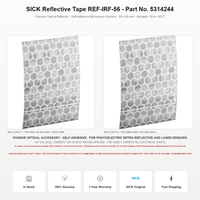 SICK REF-IRF-56 Pita Reflektor Perekat Diri Model Sarang Lebah Mikroprisma Retro Reflektif Aksesori Sensor Vendor Grosir