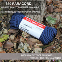 Cordon de parachute tressé en nylon de type III Baiyuheng personnalisé, 550 Paracord, 4 mm, 7 brins, pour équipement tactique