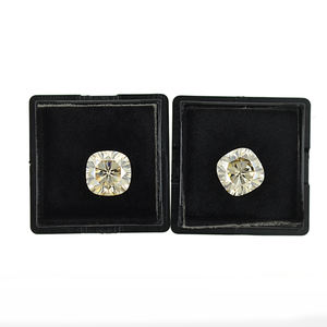 Wuzhou diamante sciolto all'ingrosso pietra fantasia colori giallo chiaro taglio cuscino diamante moissanite - Product Image 2