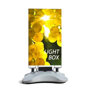 Outdoor Waterproof Decorated Aluminum LED Light frames SEG Advertising Floor Standing Light Boxes