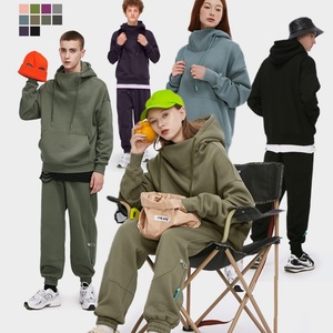 Colección Tide, Sudadera con Capucha de 350g, Cuello de Piel de Conejo, Cuello Semi-Alto, Corte Holgado, Ropa de Invierno con Logotipo Frontal - Product Image 2
