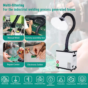 Extrator de fumaça com 3 estágios filtro de ar forte sucção rodas purificador de fumaça para cortadores a laser gravadores solda - Product Image 2