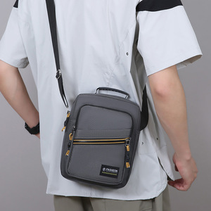 Men's Shoulder Bag Oxford Cloth Gray Black Military Green Dark Blue Portable Crossbody Bag For Daily Commute Casual Travel - Product Image 2