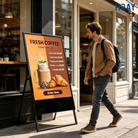 Kiosco Publicitario Portátil HRAY de 32 Pulgadas con Actualización de Contenido por USB y WIFI para Tiendas de Conveniencia, Compatible con Descuentos, OEM y ODM