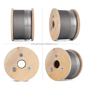 La industria 500FT 1000FT 1/8 "3/16" 1/4 "7*7*19 DE <span class=keywords><strong>ACERO</strong></span> INOXIDABLE <span class=keywords><strong>Cable</strong></span> de <span class=keywords><strong>acero</strong></span> galvanizado cuerda de alambre de eslingas precio/elevación/teleférico - Product Image 4