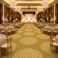 Tapis en nylon imprimé de luxe, résistant au feu, tapis mural à mur, tapis sur mesure pour salle de banquet