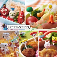 Neue Tierfarm Süße Mini-Gabeln Schild Kinder Cartoon Obstgabeln Set Kreative Lebensmittelgeeignete Bento-Picker aus Plastik für Kinder 15g