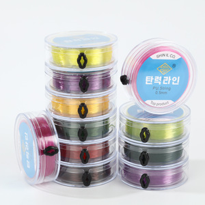 Cordon élastique plat carré en TPU coréen Jinhua 0,5 mm pour DIY, perlage colorée, articles de collection, enfilage et tressage - Product Image 3