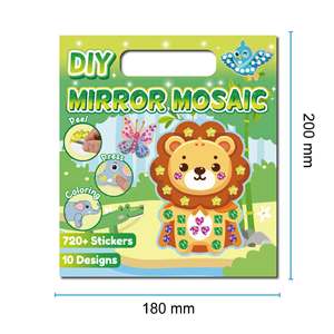 Kits de pegatinas de papel de aluminio 3 en 1, 10 Uds., pintura DIY, etiquetas de regalo de animales bonitos, actividad artesanal <span class=keywords><strong>para</strong></span> niños y <span class=keywords><strong>niñas</strong></span> - Product Image 6