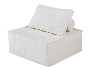 Juego de Sofá Cama Cuadrado con Relleno de Esponja de Alta Densidad Durale, Tapizado en Tela, Sofá Seccional para Apartamento - Product Image 2