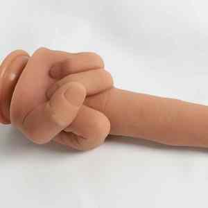 Vibrator Jari Tengah Silikon Berkualitas Tinggi, Pijat Seru untuk Gay, Anal Plug Besar untuk Wanita, Dildo Realistis untuk Masturbasi Jari - Product Image 5