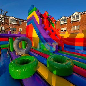 Bloc de construction de jeu de Legooing gonflable de qualité commerciale toboggan gonflable Combo château sautant gonflable pour les enfants - Product Image 5