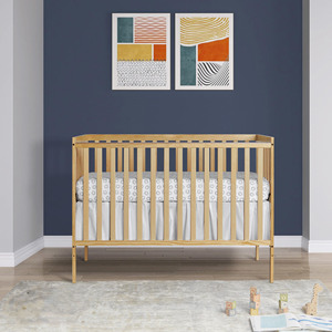 Деревянная складная кровать для новорожденных, складная подвижная Защита бампера, автоматическая электрическая регулируемая детская кроватка-качалка - Product Image 2