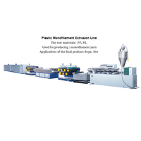 Nouvelle machine extrudeuse de fabrication de fil monofilament HDPE PP avec moteur à vis et roulement pour filets de pêche de sécurité