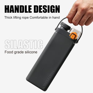 Smiledrink Factory Direct BPA-Free Reusable Silicone Collapsible Travel Water <b>Bottle</b> for Boiling Water Outdoor-Friendly - Product Image 5