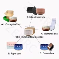 Bol à thé vert Matcha japonais fait à la main avec bec verseur Bol Chawan en céramique de style design japonais Boîte-cadeau d'accessoires avec logo personnalisé