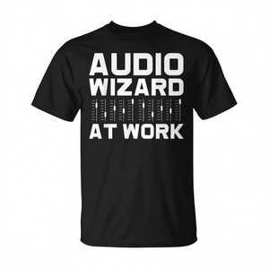 Maglietta promozionale per tecnico del suono Audio Wizard at Work - Product Image 2