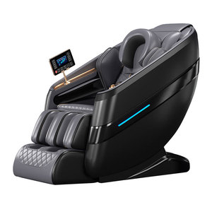 Electric Full Body Massage Chair Railless Multi Point <b>Vibration</b> Home Use Black White <b>Plug</b> <b>In</b> One Piece - Product Image 3