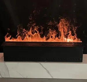 2024New音声インテリジェント噴霧加湿64色シミュレーション炎埋め込み装飾暖炉