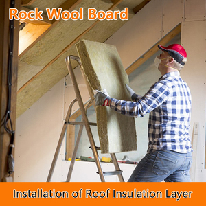 לוח בידוד מצמר סלעים בטמפרטורה גבוהה 120 ק\\\"ג/מ³, פאנל תעשייתי עמיד אש לתנורים ודודים עד 550 ° ג - Product Image 5