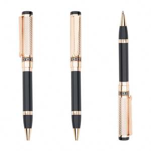 Bolígrafo de Metal de Lujo de Alta Calidad, Bolígrafo de Rodillo Negro y Dorado, Premium, para Regalo Corporativo o Minorista - Product Image 3