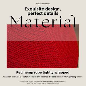 <strong>Cat</strong> Scratcher Red Heart Hemp Rope Wear-Resistant No Shedding Vertical Itch Relief Claw Grinding Toy Small <strong>Cat</strong> <strong>Climbing</strong> <strong>Frame</strong> - Product Image 3